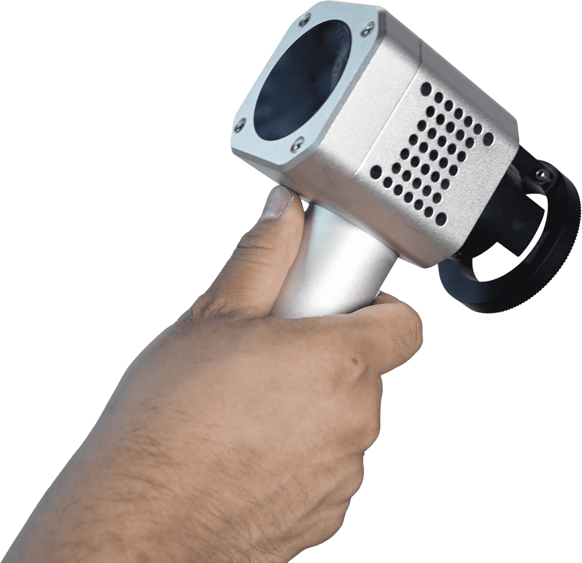 Handheld cleaning head for the portable laser cleaner